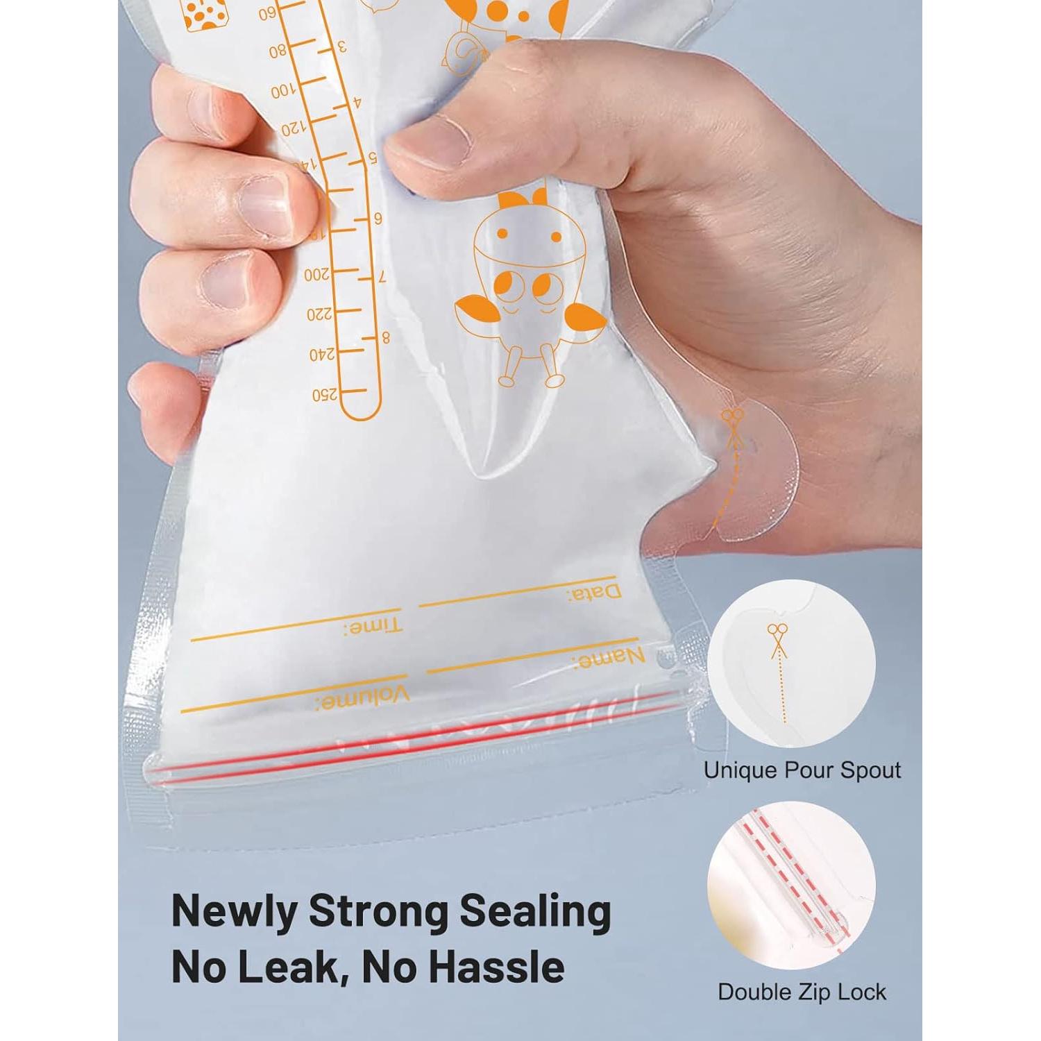 Bolsas de Almacenamiento de Leche Materna Mumgaroo 250ml 40 Pcs