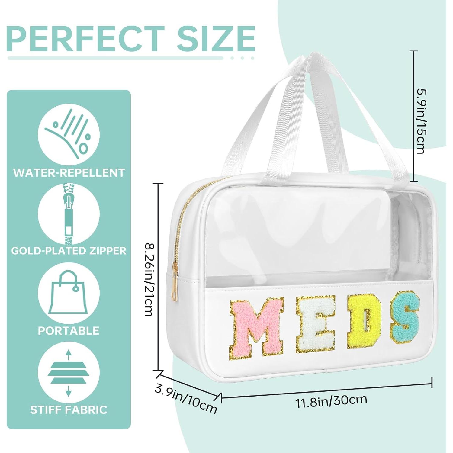 Bolsa Tote Enfermera Chenille Transparente 30x19.5cm STB-HS-NURSE