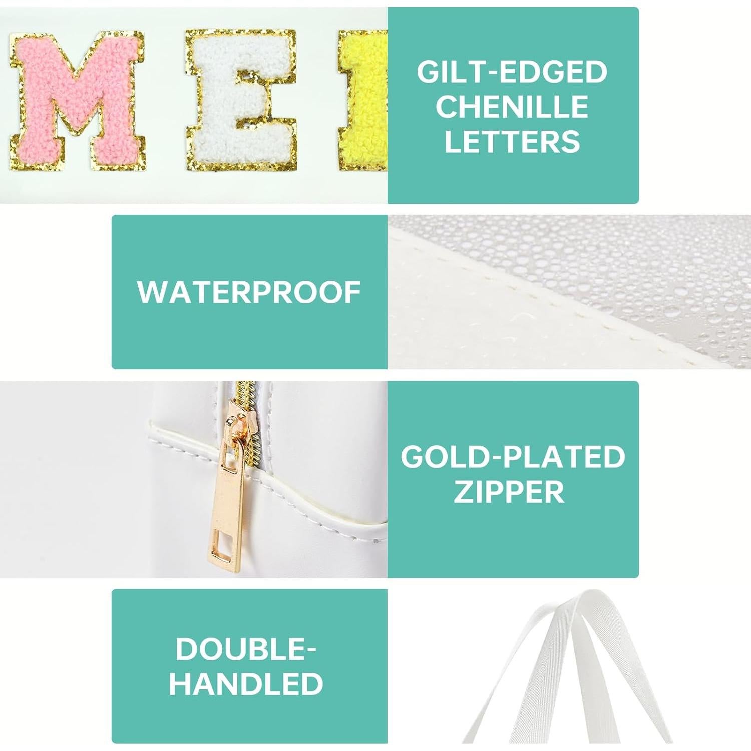 Bolsa Tote Enfermera Chenille Transparente 30x19.5cm STB-HS-NURSE