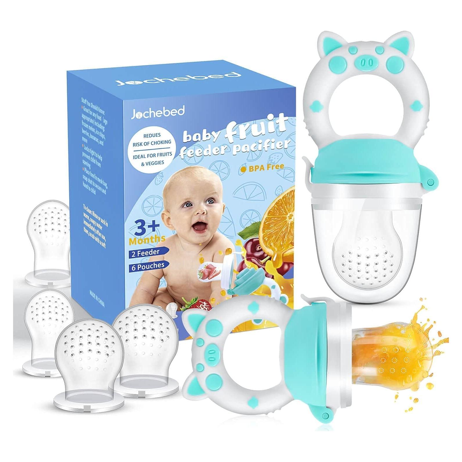 Chupete de Alimentación de Frutas Jochebed - Silicona 100% Azul