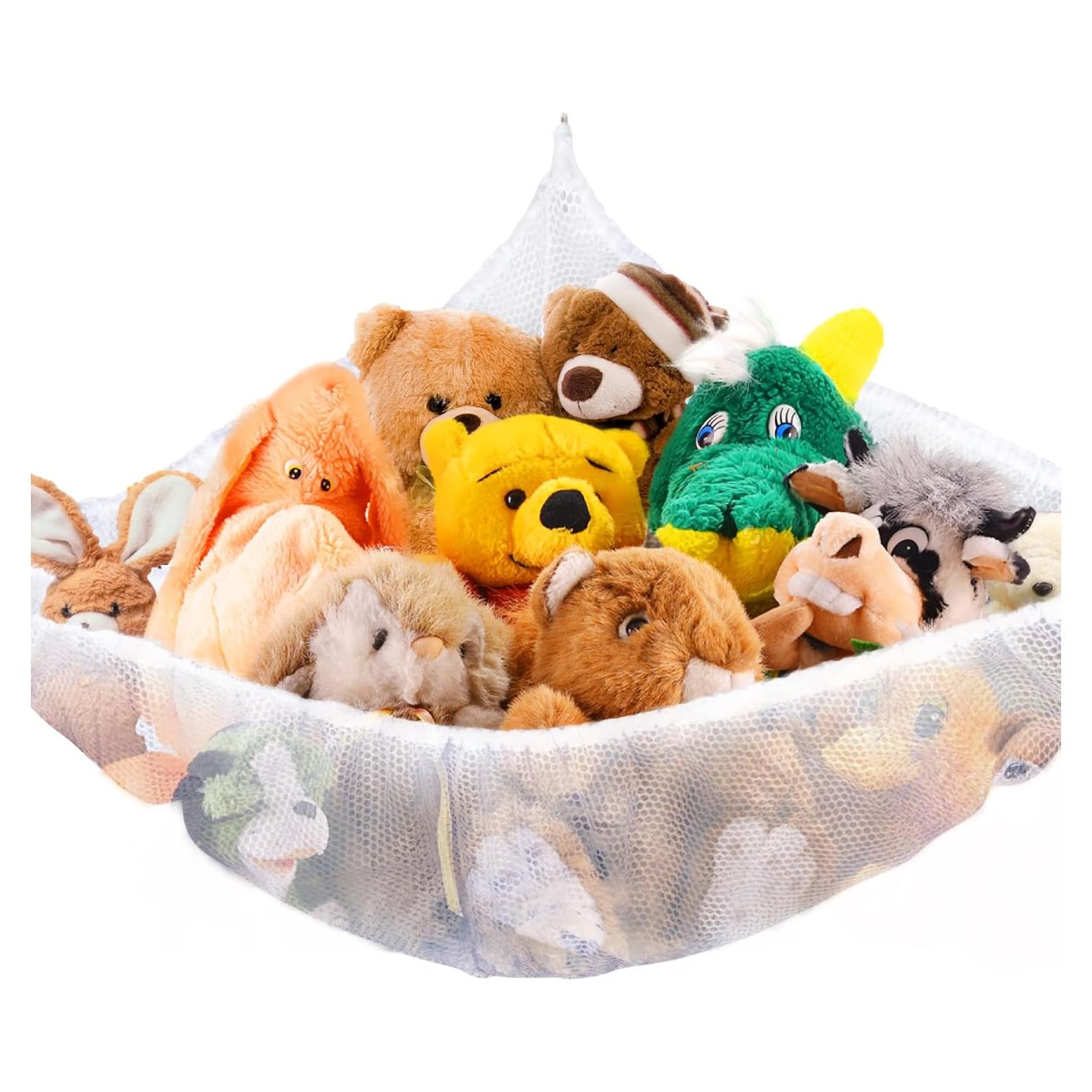 Hamaca Organizador de Peluches MAQIHAN Mediana Blanca