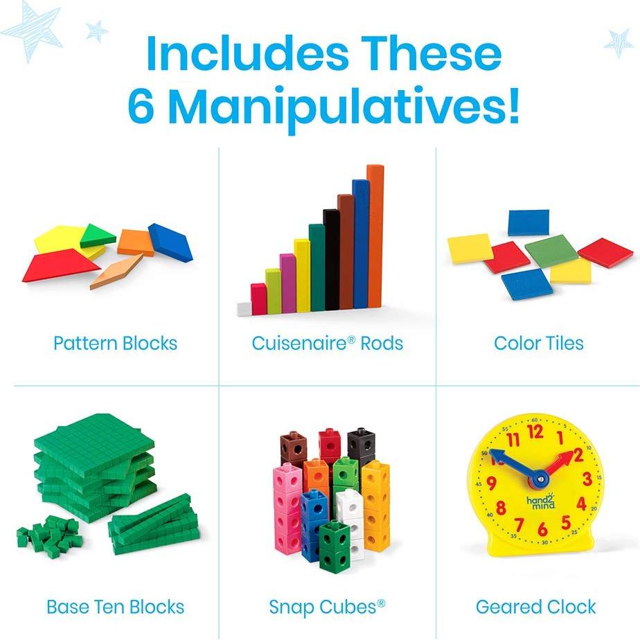 Kit de Manipulativos Matemáticos hand2mind 93538 para K-2, 292 Piezas