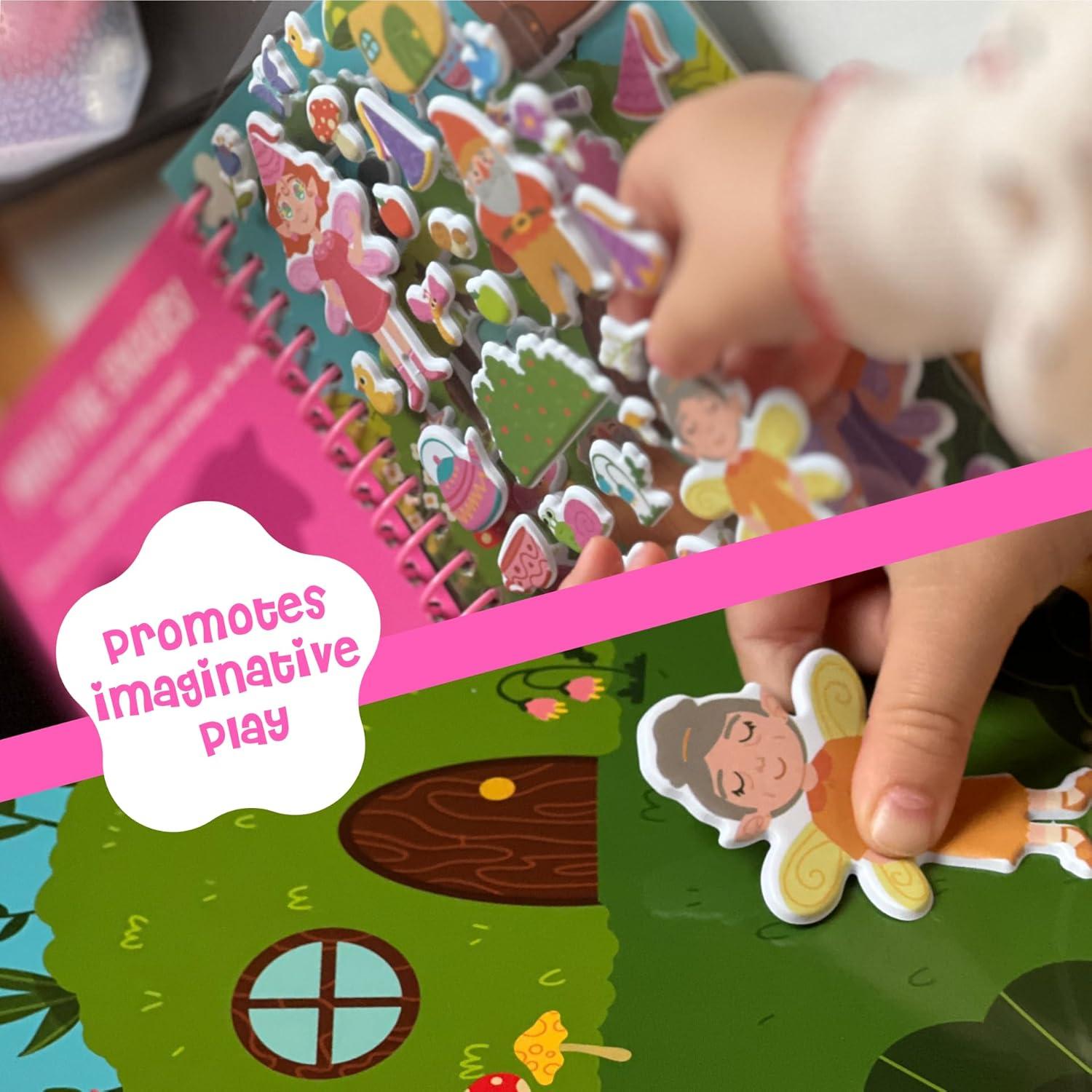 Paquete Stickypuff - 3 Libros de Stickers Esponjosos Reutilizables