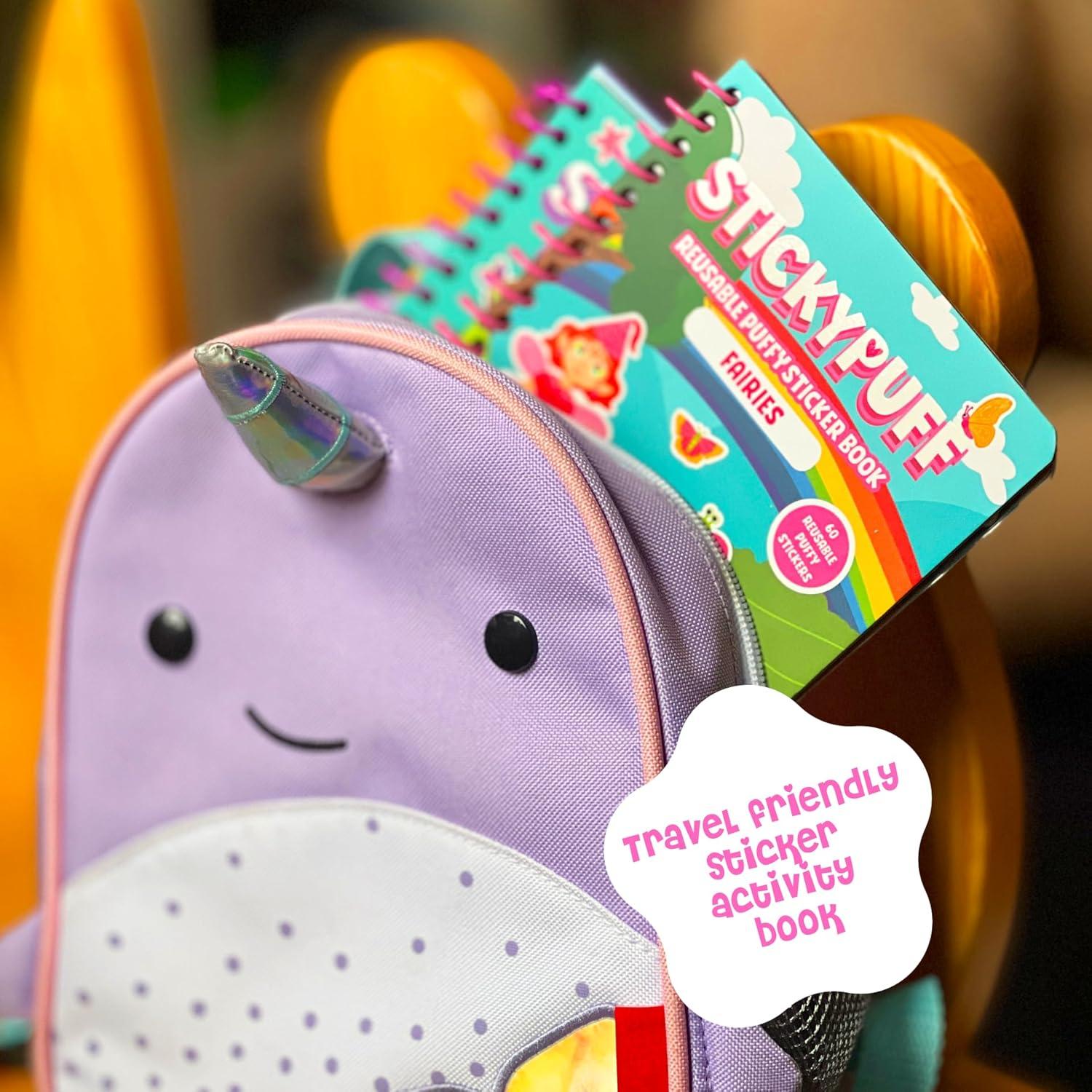 Paquete Stickypuff - 3 Libros de Stickers Esponjosos Reutilizables