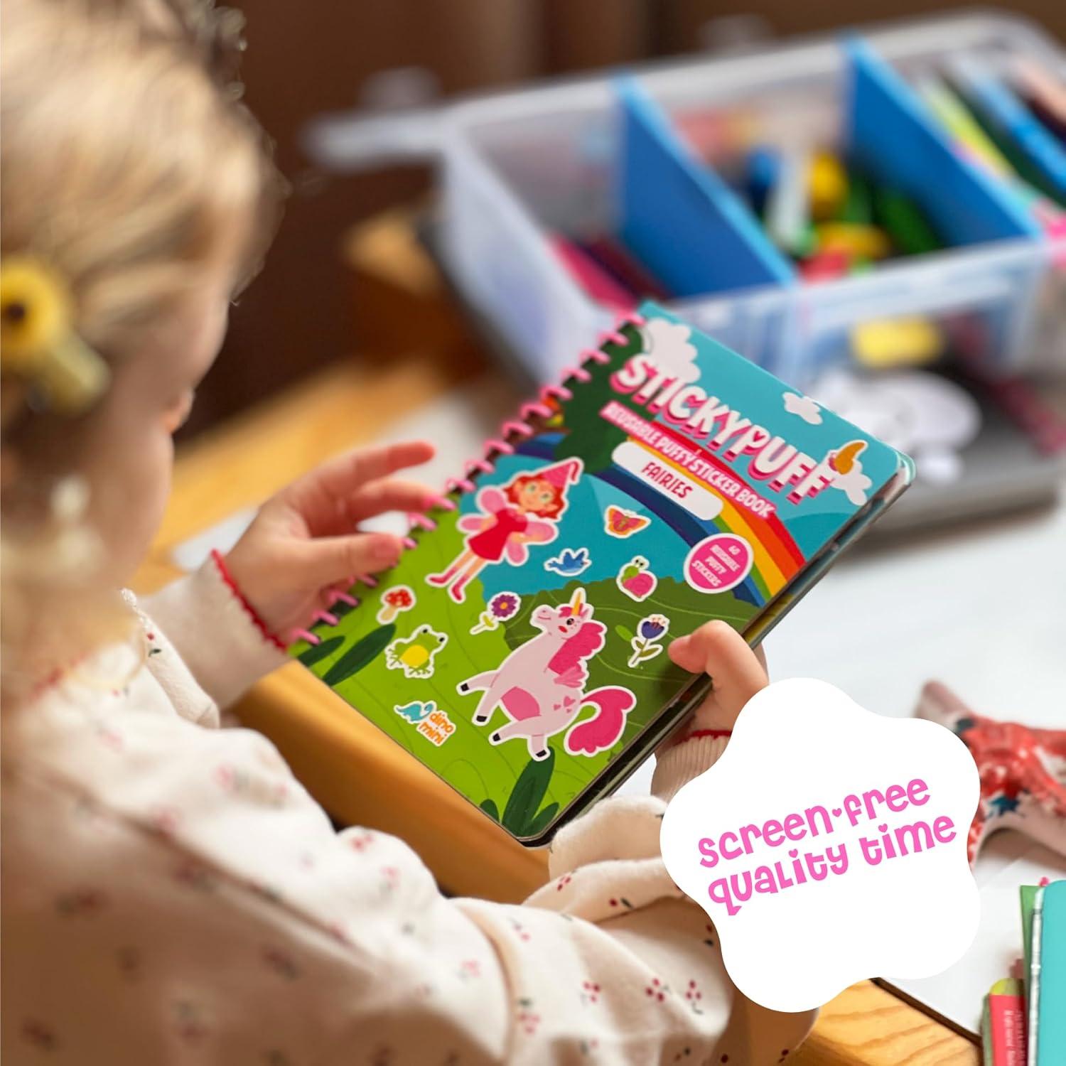 Paquete Stickypuff - 3 Libros de Stickers Esponjosos Reutilizables