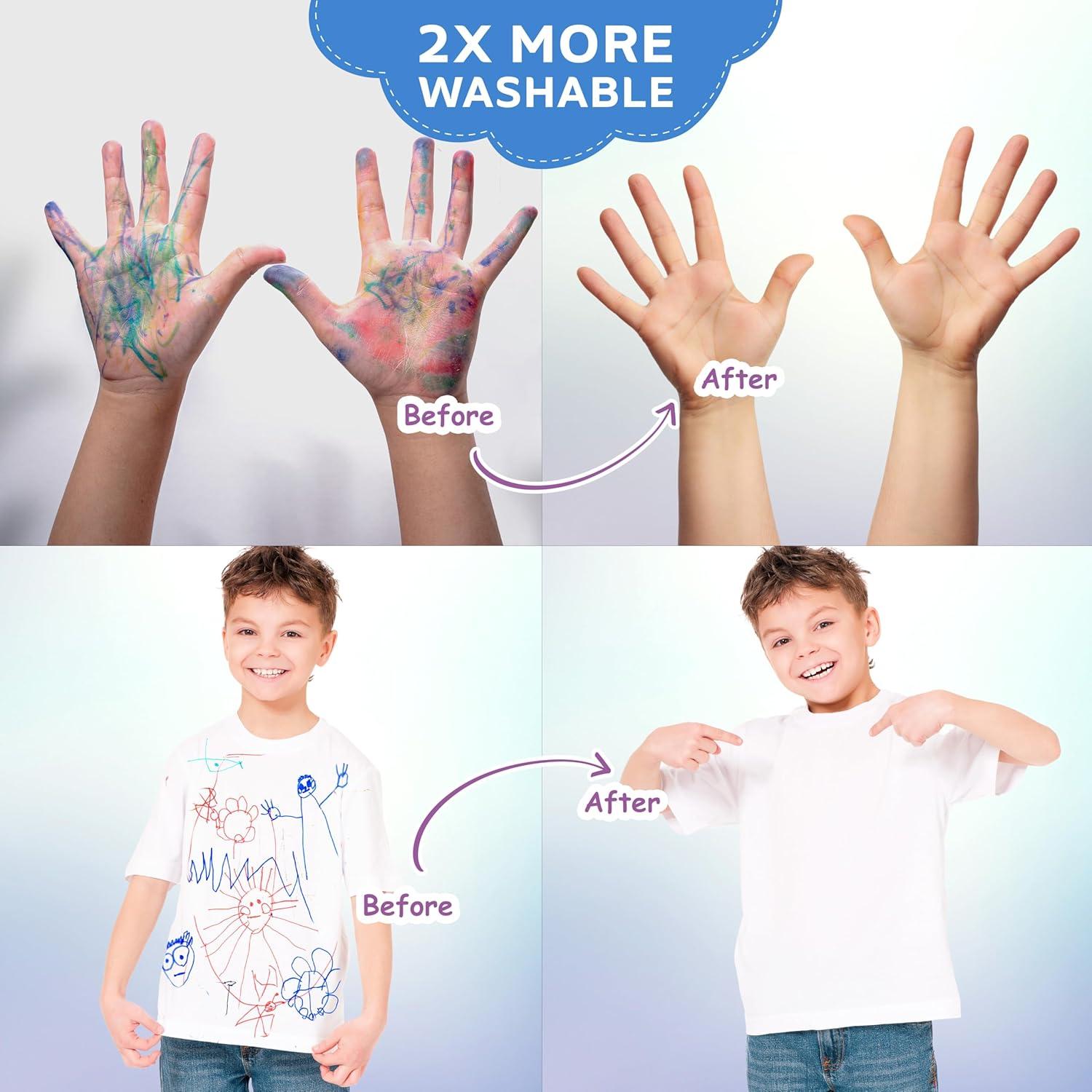 Marcadores de Puntos Lavables DOODLE HOG 8 Colores para Niños