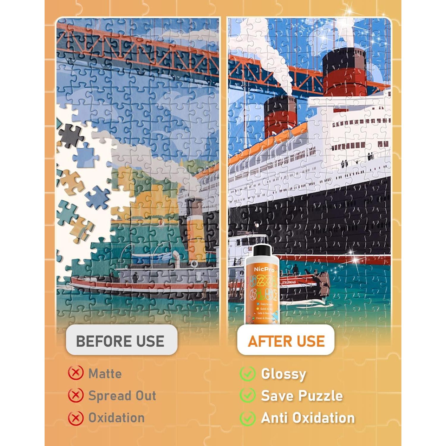 Pegamento para Rompecabezas Nicpro 210ml, Secado Rápido, No Tóxico