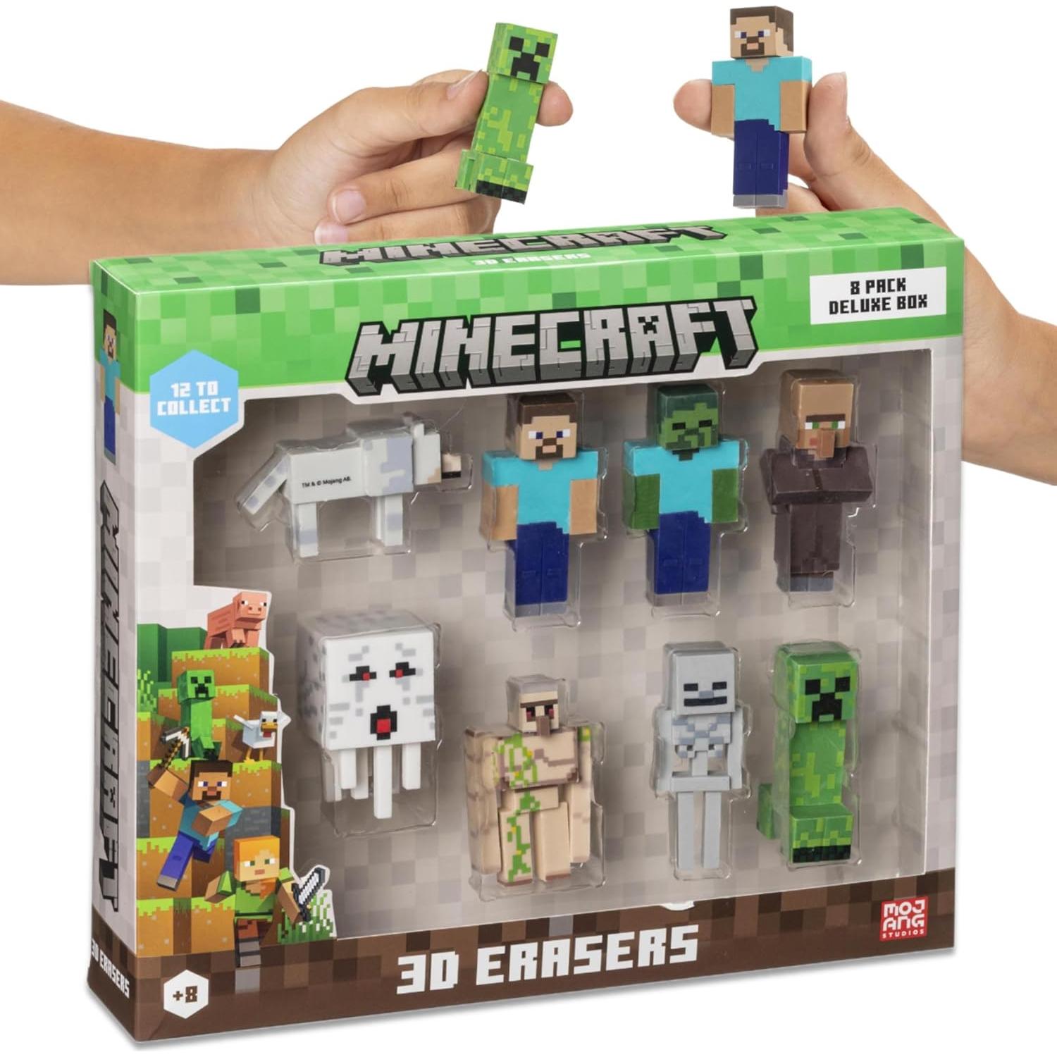 Borradores 3D Mine Craft P.M.I. Set Deluxe 8 Personajes