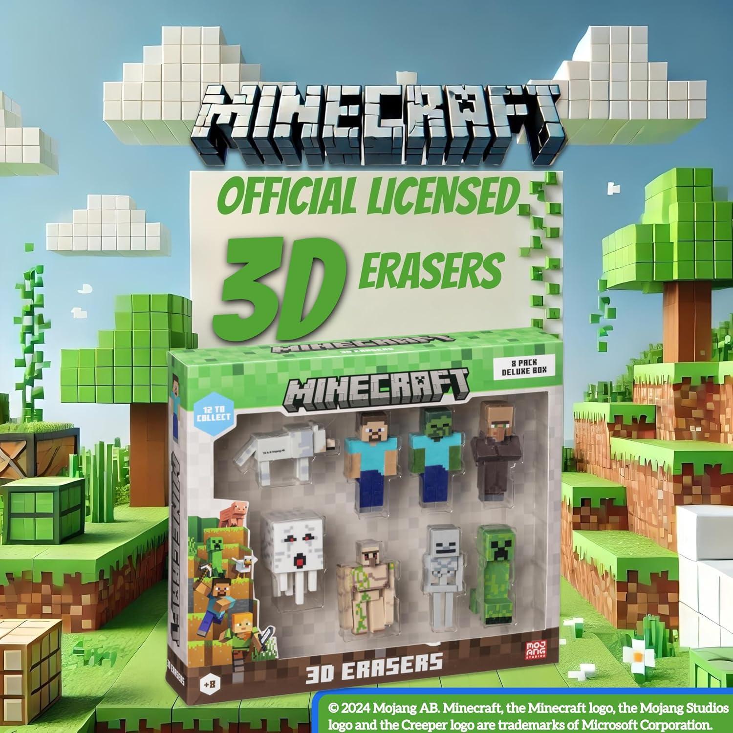 Borradores 3D Mine Craft P.M.I. Set Deluxe 8 Personajes