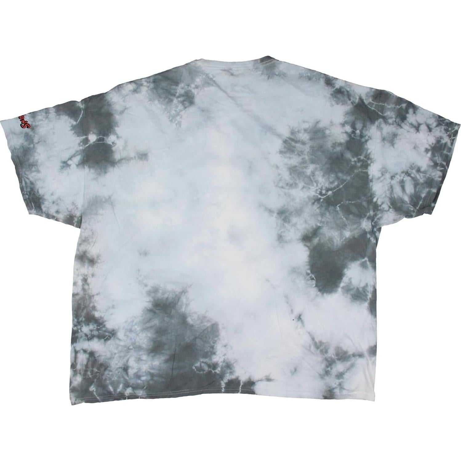 Camiseta gráfica Los Simpsons para hombres 3XL tie-dye gris