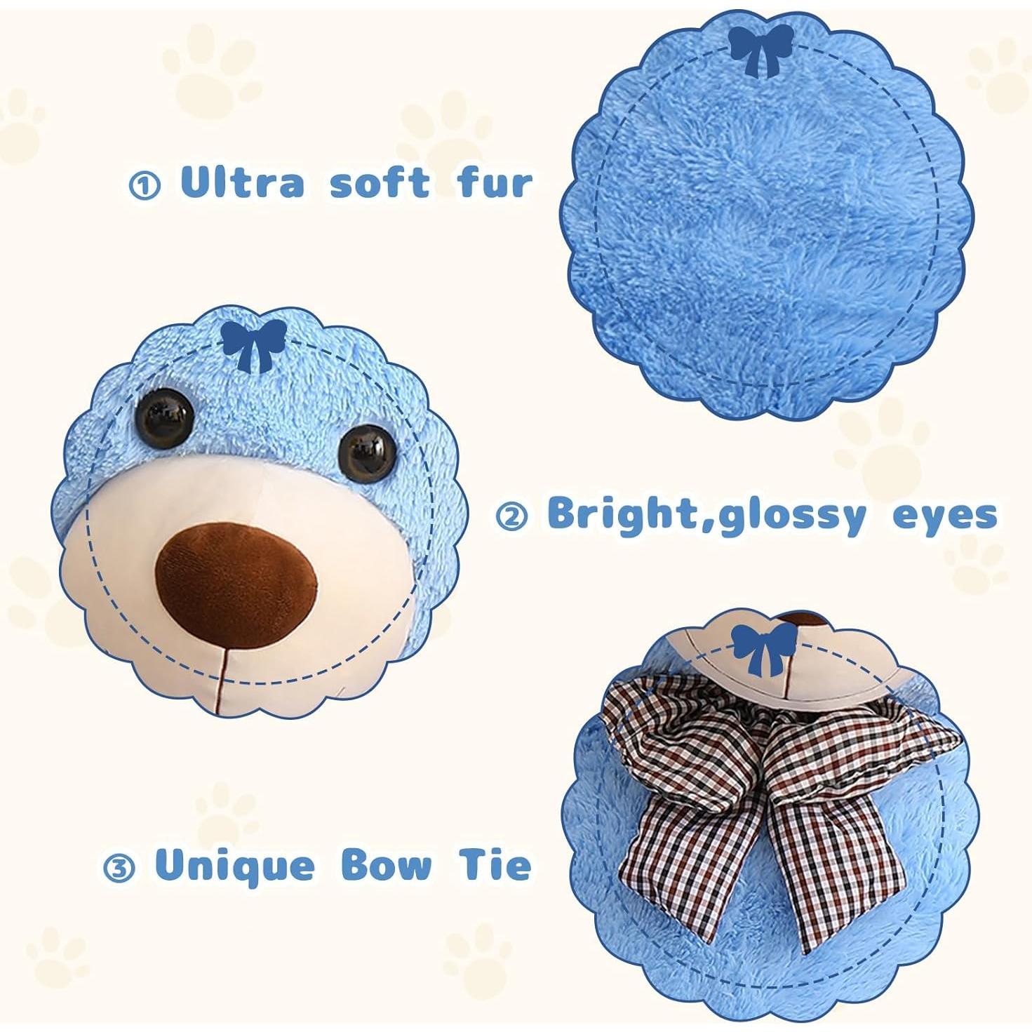 Oso de Peluche Gigante MaoGoLan 1.52m Azul Suave