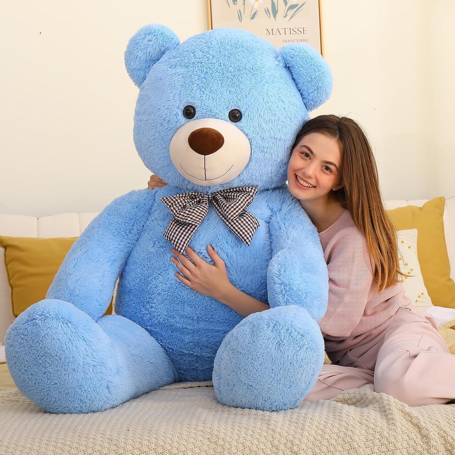 Oso de Peluche Gigante MaoGoLan 1.52m Azul Suave