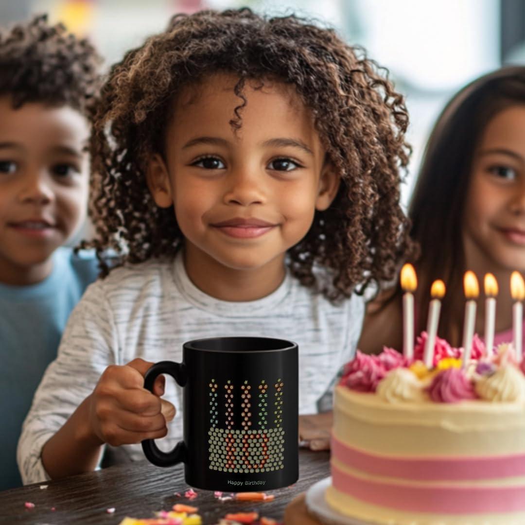 Taza Iluminada Cumpleaños 10 IllumiPeg 11 oz Cerámica