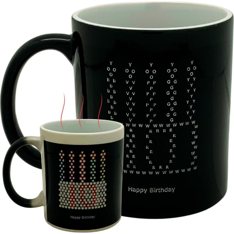 Taza Iluminada Cumpleaños 10 IllumiPeg 11 oz Cerámica