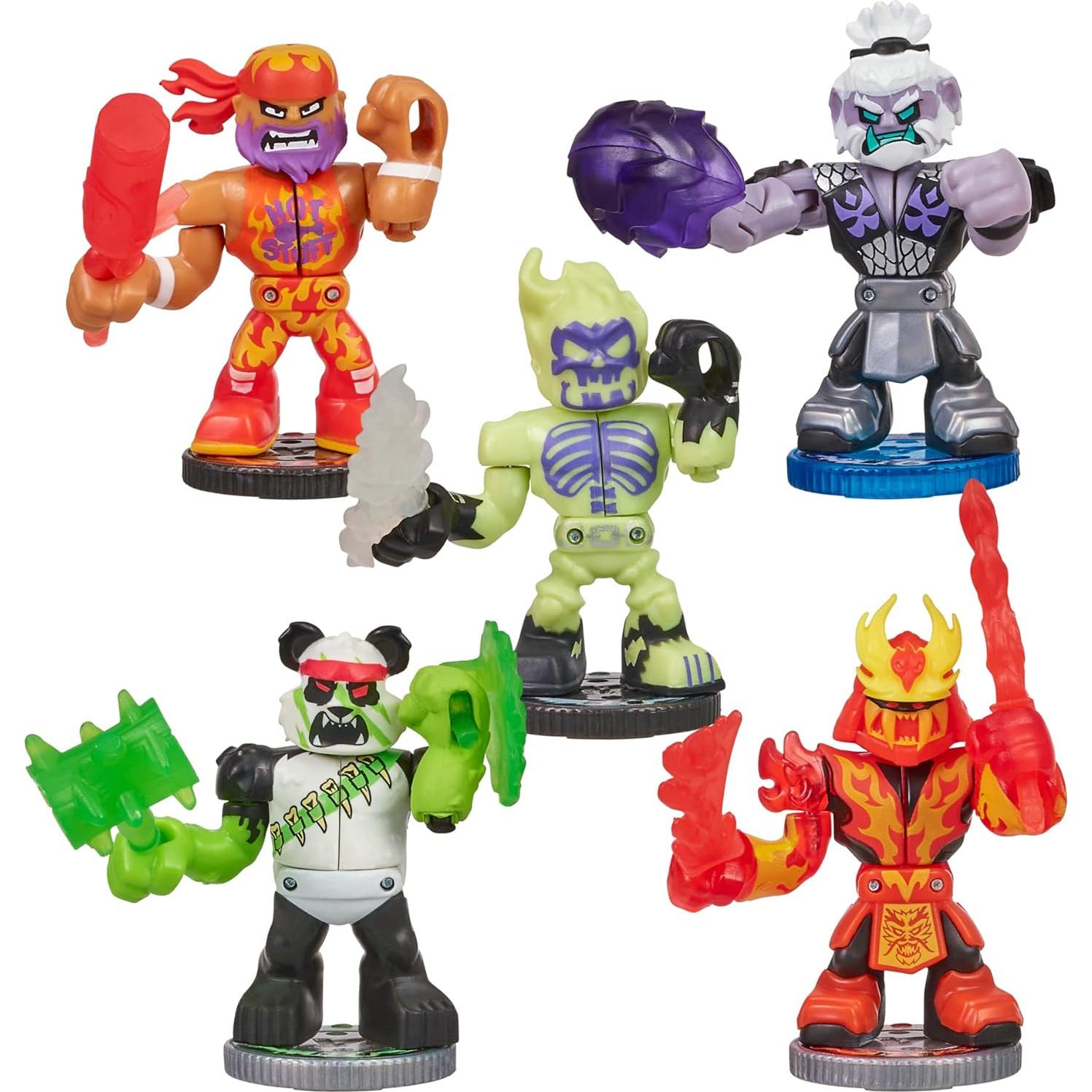 Paquete de Coleccionista Button Bash Moose Toys - 10 Figuras de Guerreros