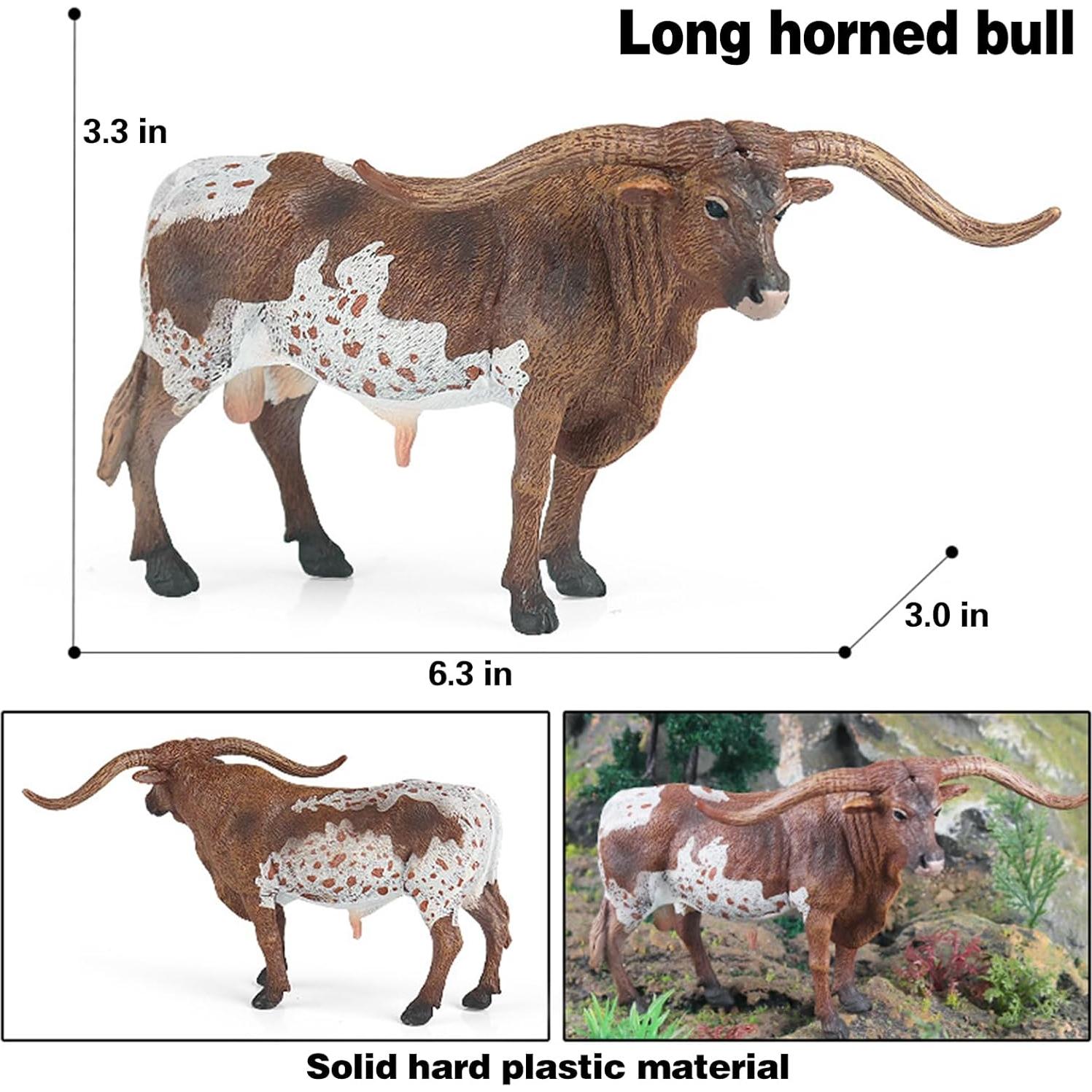 Figura de Juguete Vaca Longhorn EOIVSH 16 cm Educativa