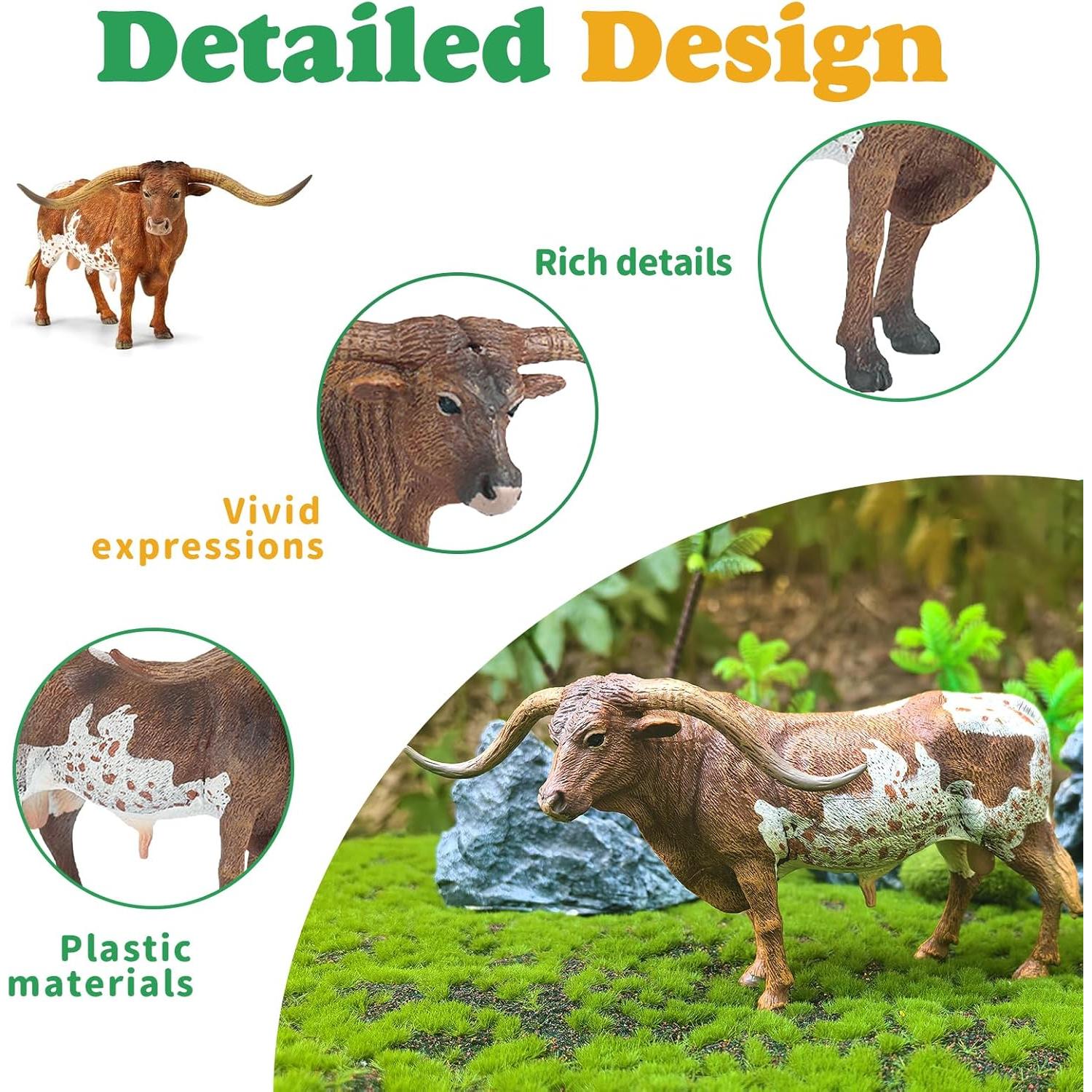 Figura de Juguete Vaca Longhorn EOIVSH 16 cm Educativa