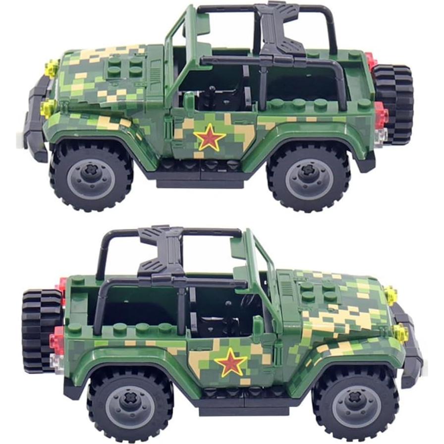 Bloque de Construcción Vehículo Militar GUANGDONG 57 Piezas