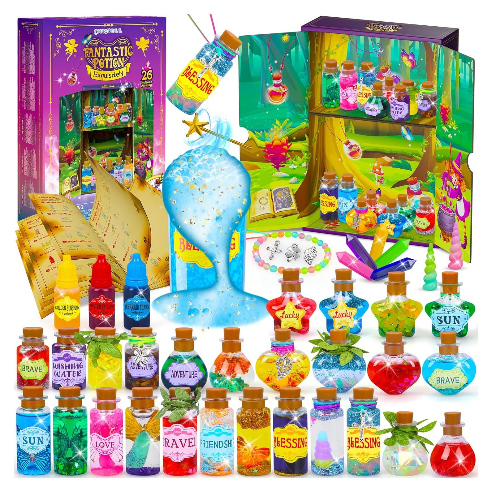 Kit de Pociones Mágicas CARTELL - 26 Botellas DIY para Niños
