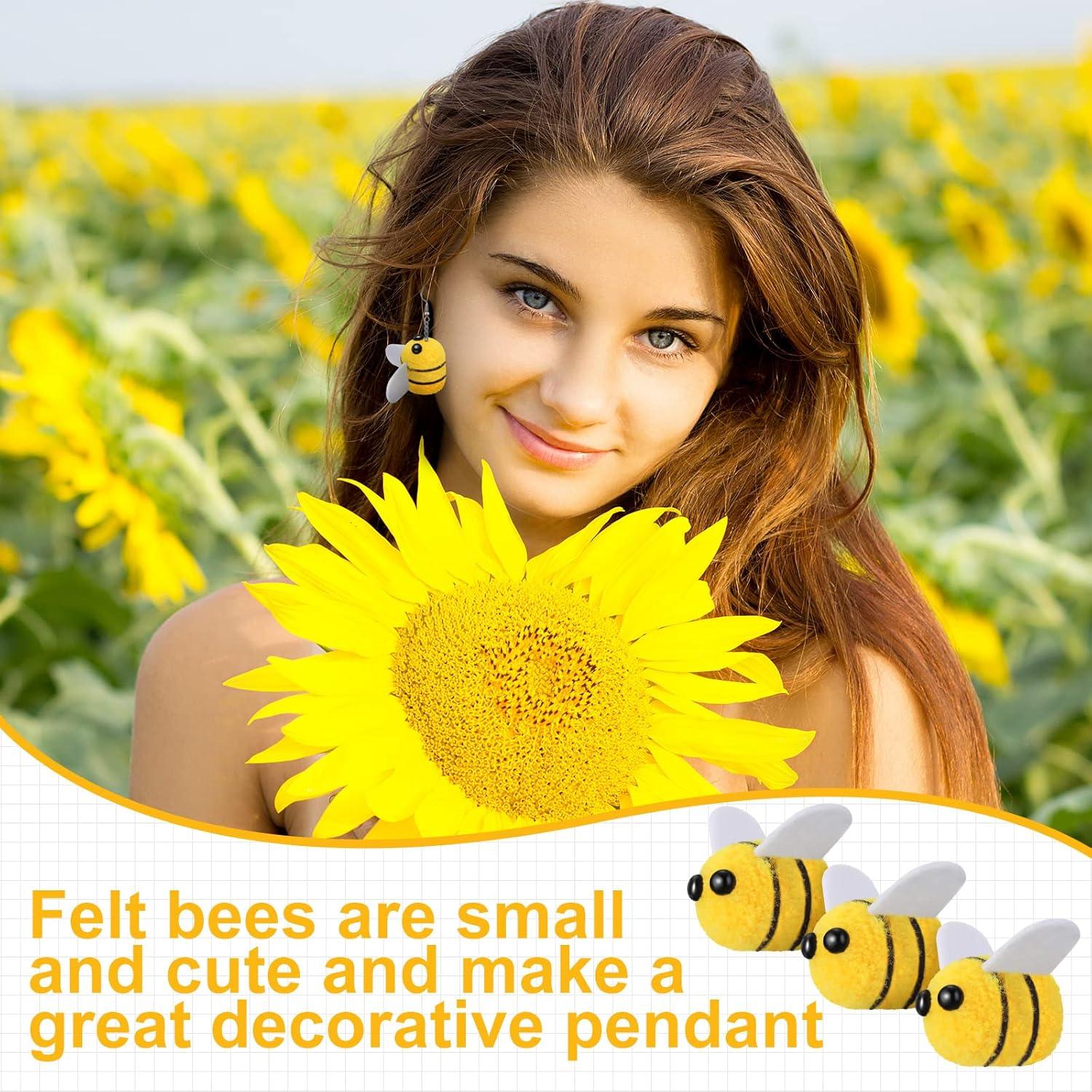 Bolas de Fieltro Abejas Yunsailing 100 Pcs Manualidades