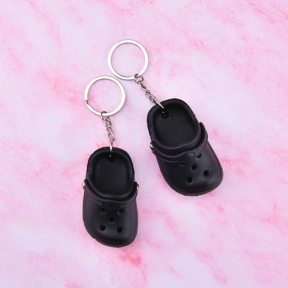 Llaveros de Zapatos Lindos para Mujeres - 2 Piezas Negros