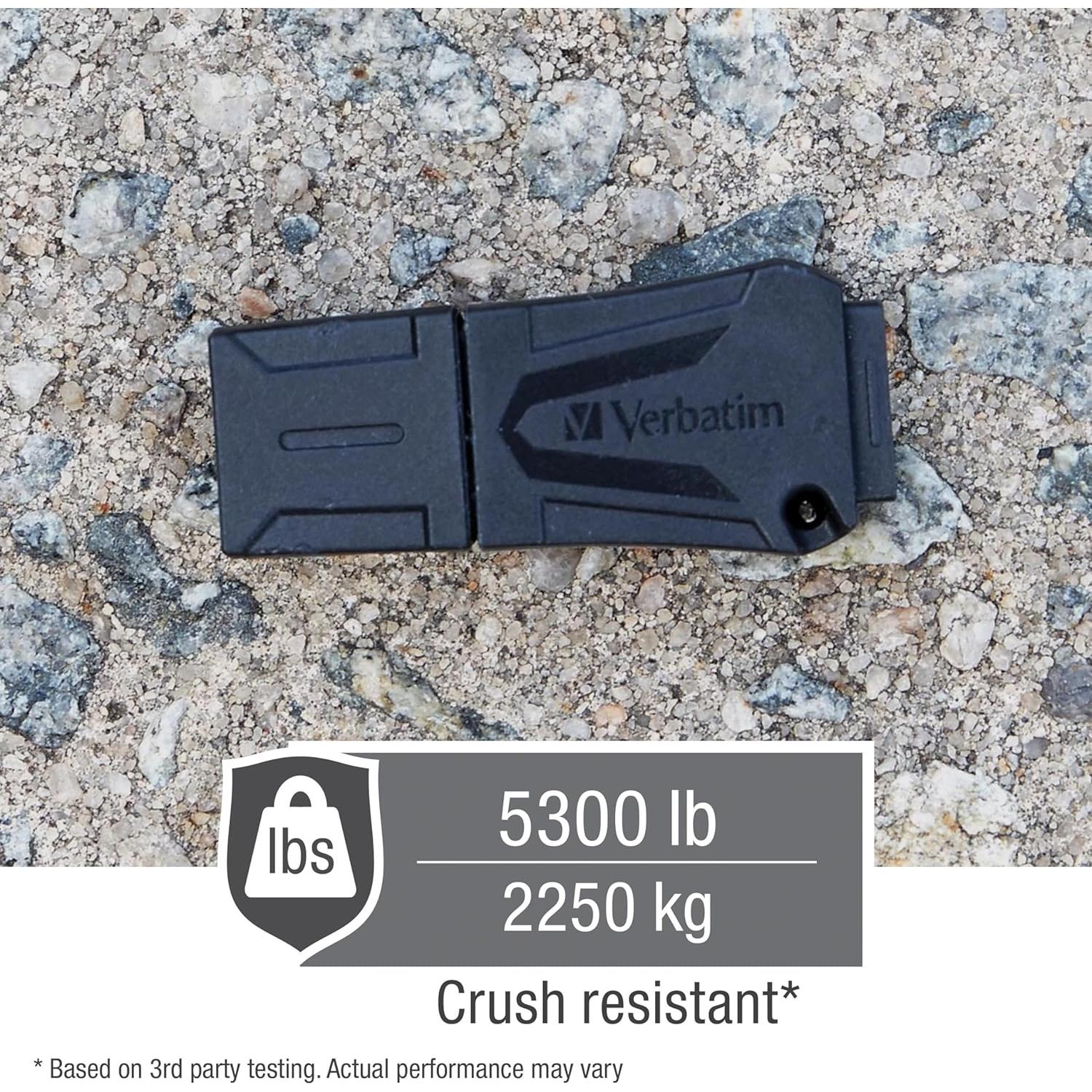 Verbatim ToughMAX 16GB USB 2.0 Flash Drive Resistente