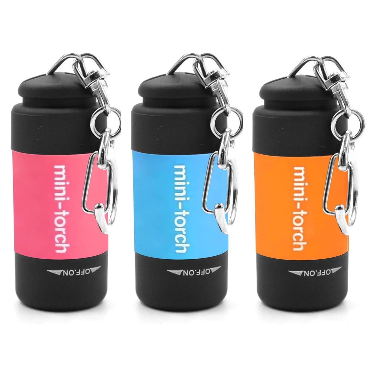 Linterna Mini UCEC Recargable USB LED 50 Lúmenes - Paquete de 3