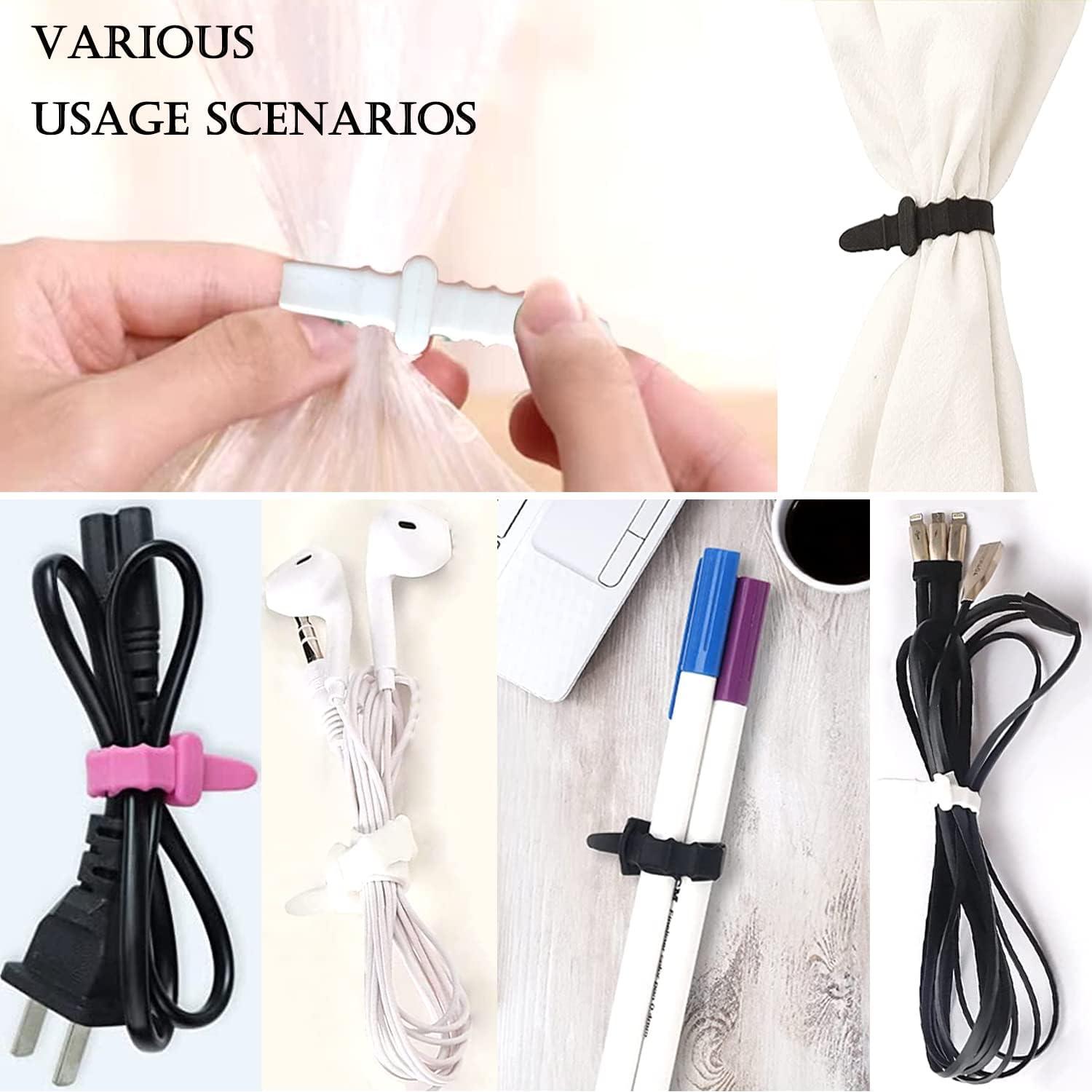 24 Correas de Cable Reutilizables DQDEDIAN 11.43 cm Silicona