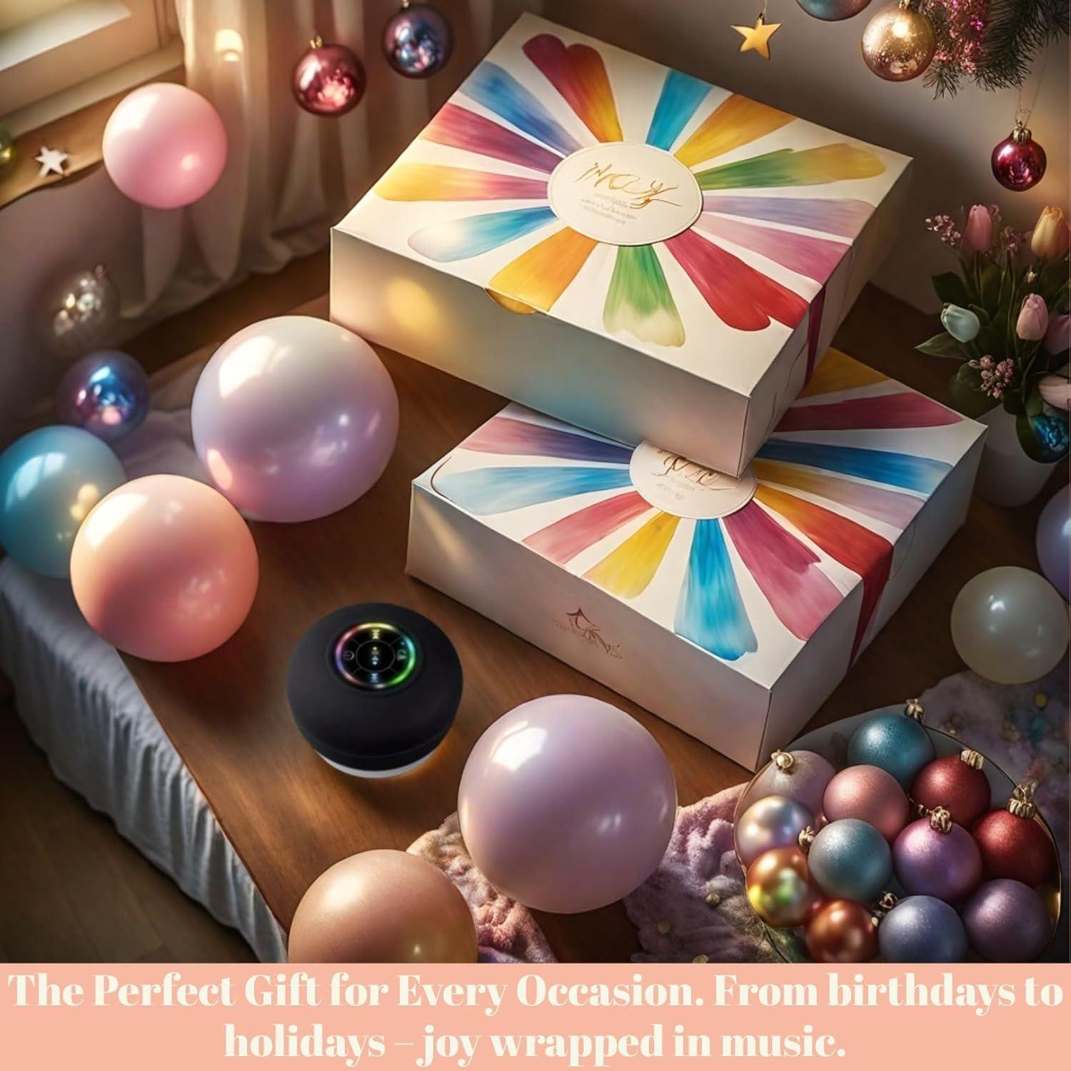 Altavoz Bluetooth Impermeable Luzsco Negro con LED y Ventosa