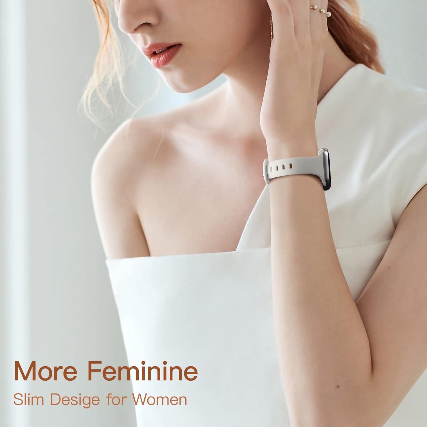 Lerobo 6 Bandas de Silicona Deportivas para Apple Watch 38-49mm