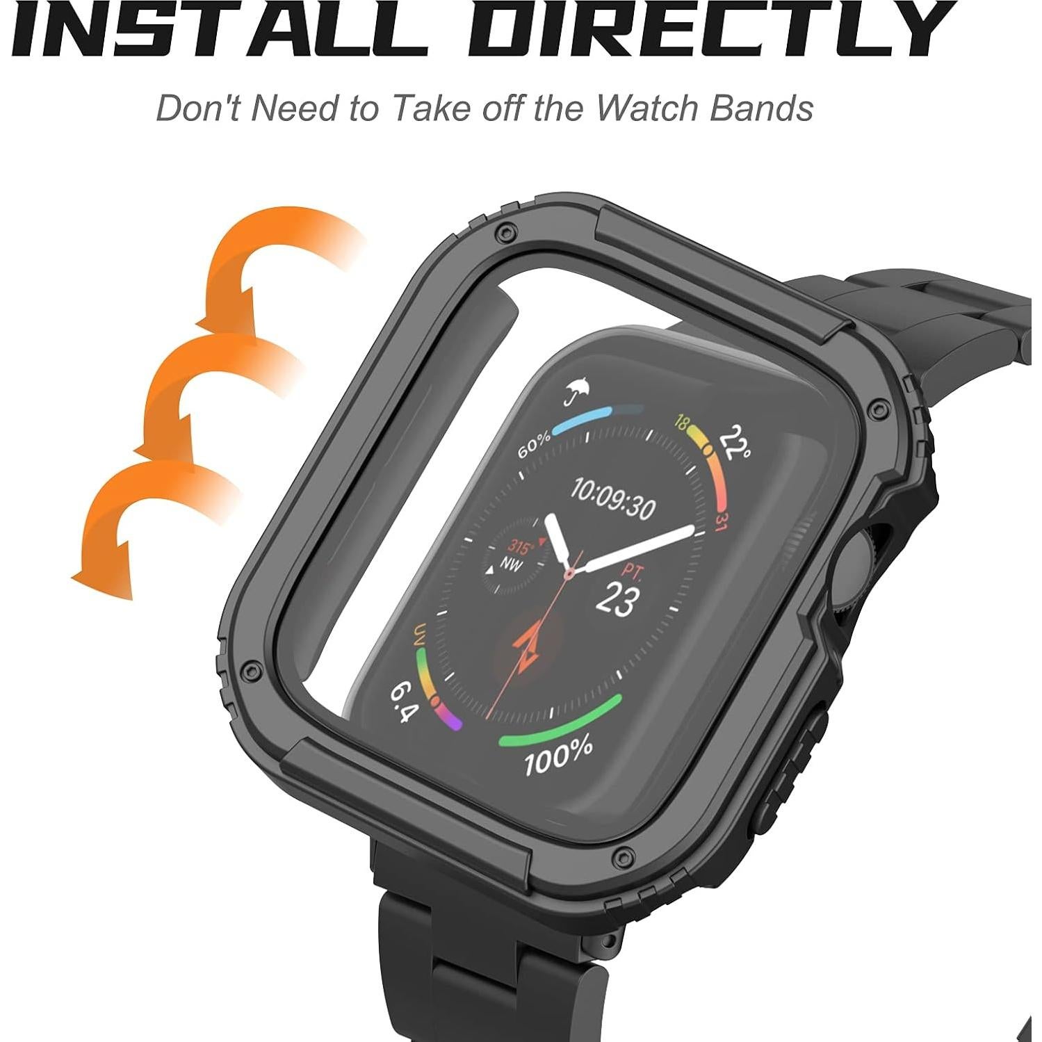 Funda Resistente Adepoy para Apple Watch 38mm con Protector