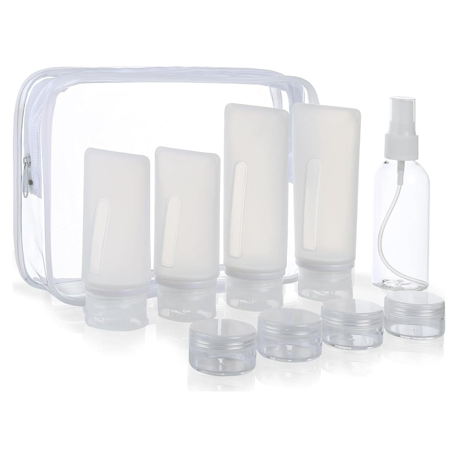 Set de 17 Botellas de Silicona Craftisan Aprobadas por TSA