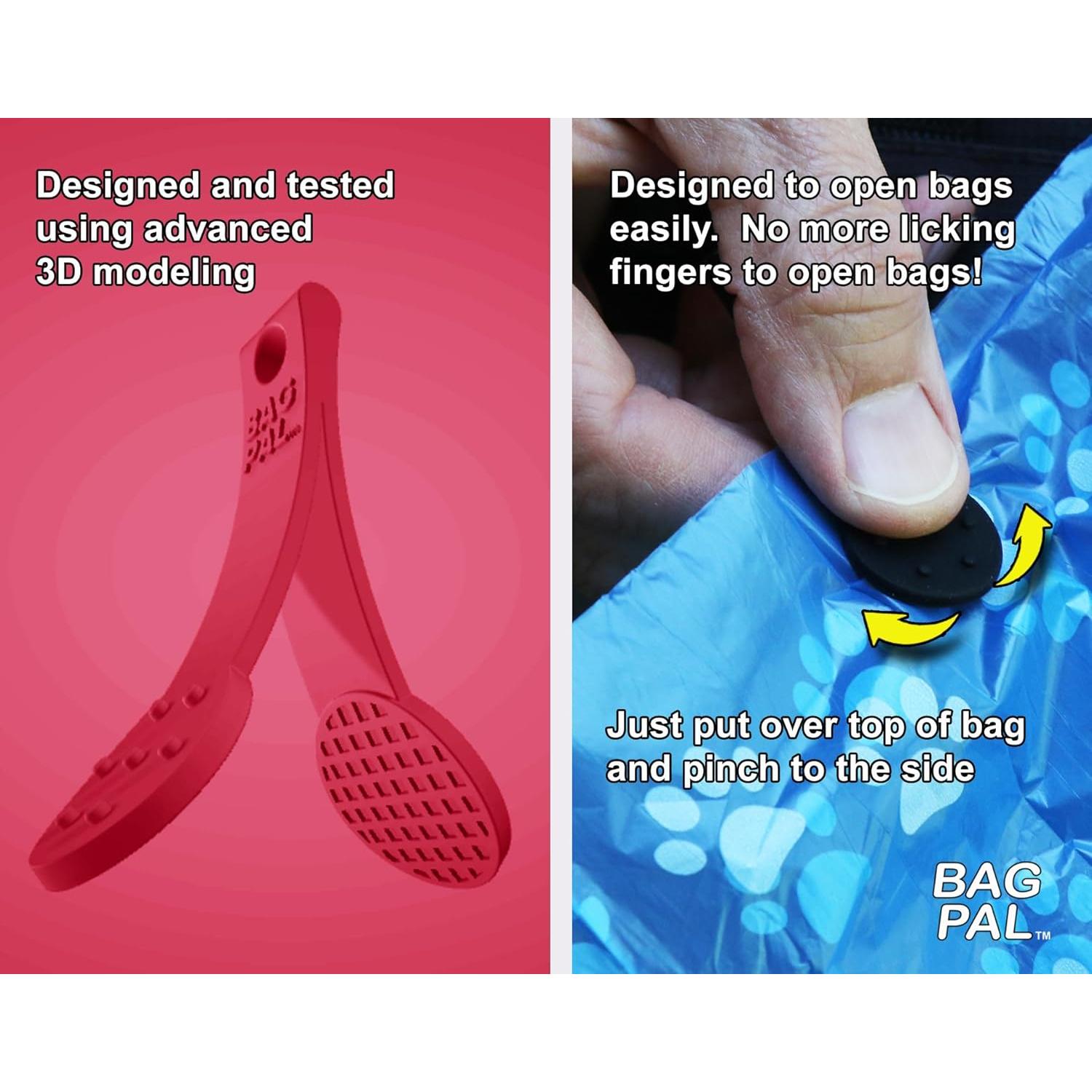 Abridor de bolsas de excremento y supermercado SilenTags - Paquete de 2