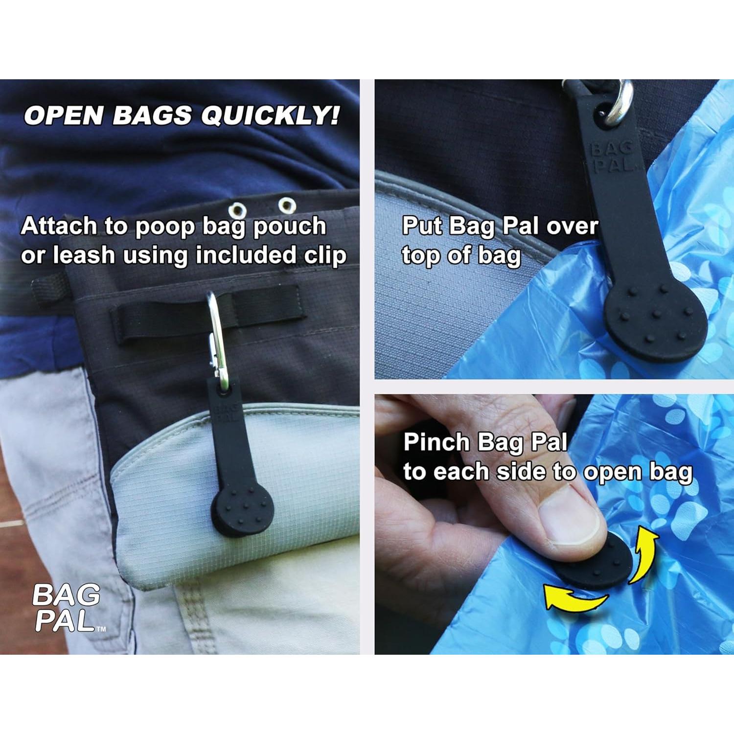 Abridor de bolsas de excremento y supermercado SilenTags - Paquete de 2