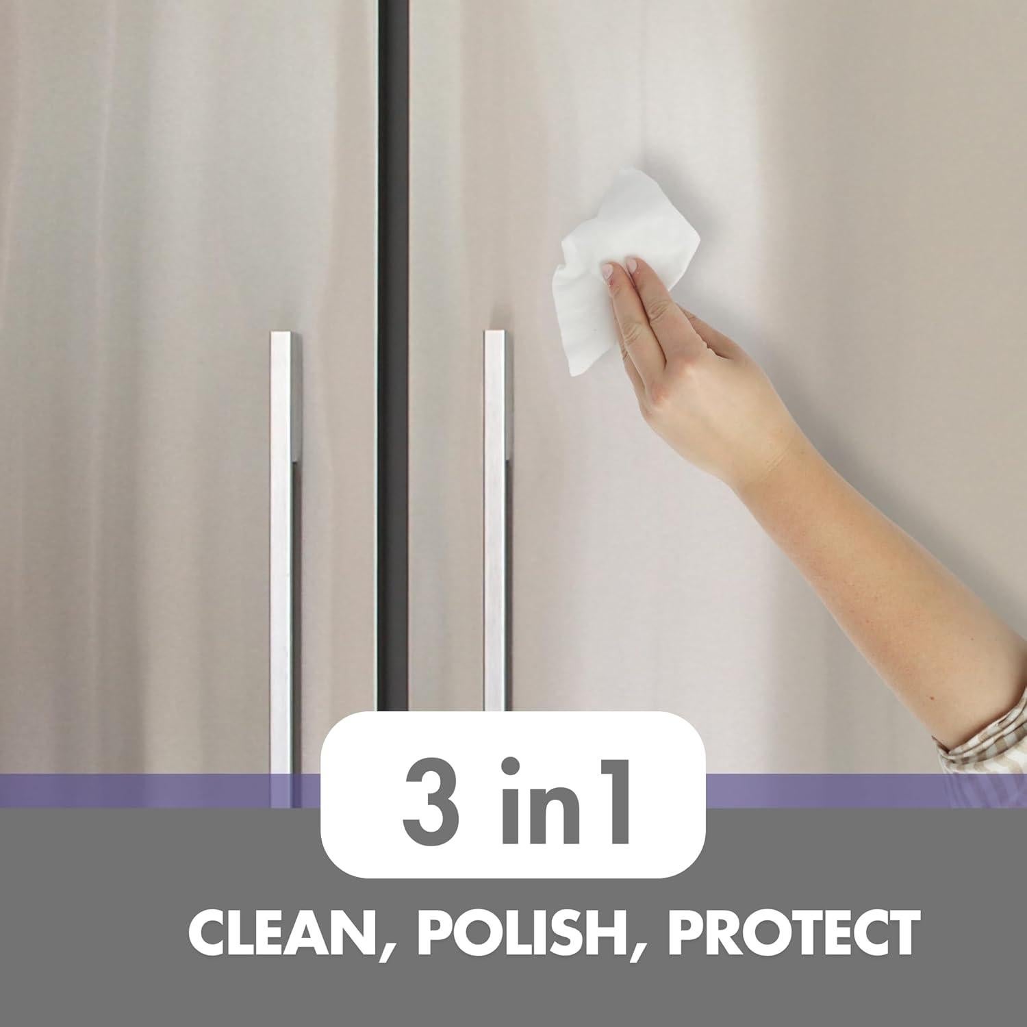 Toallitas Limpiadoras de Acero Inoxidable Swanky - 80 Ct