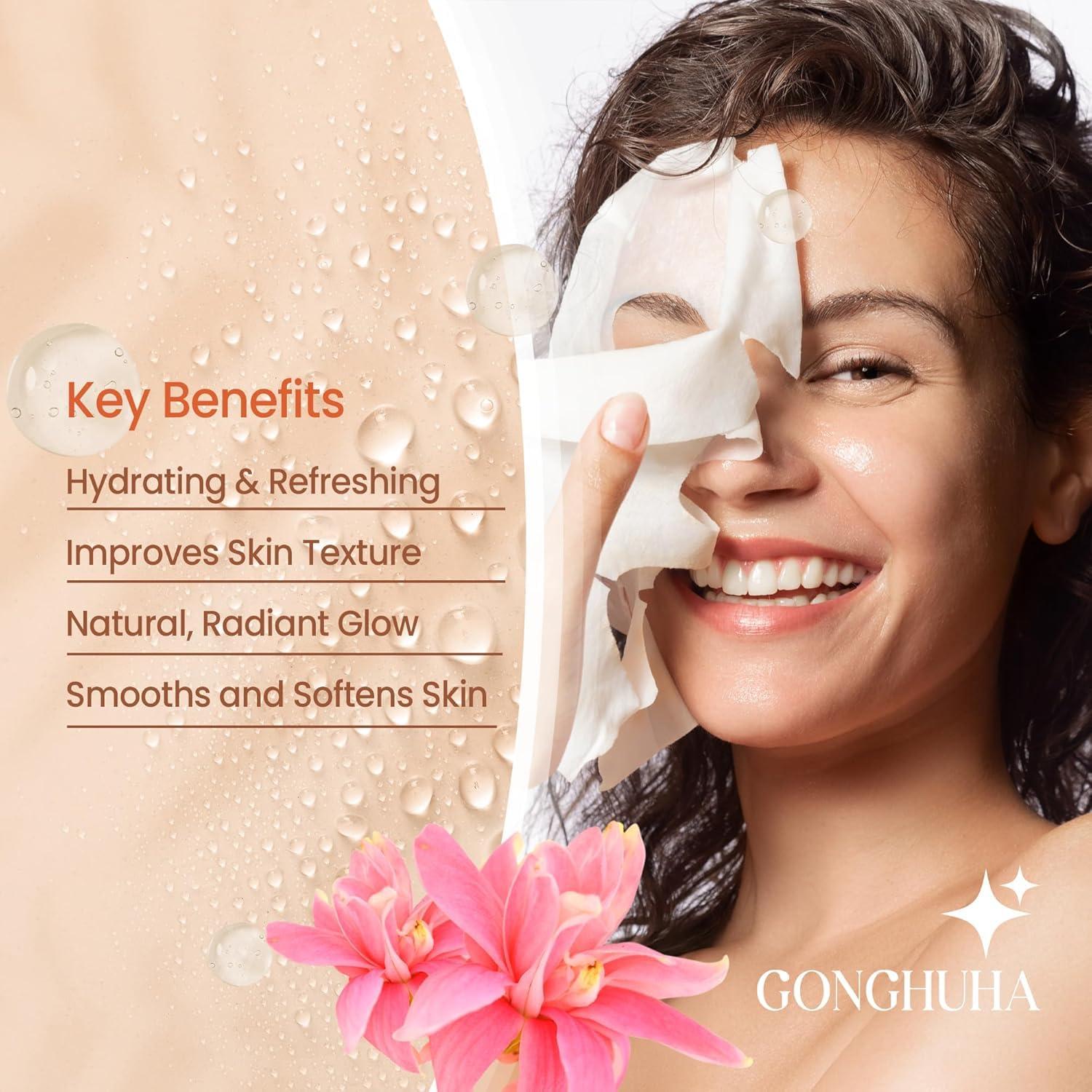 Mascarilla Facial Bio Celulosa GONGHUHA - Hidratante y Calmante