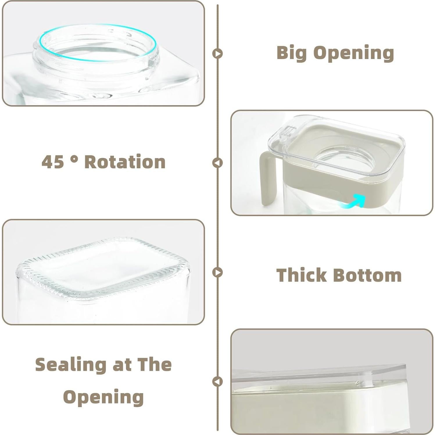 Juego de 3 frascos de vidrio para especias 300ml SHAIDOJIO