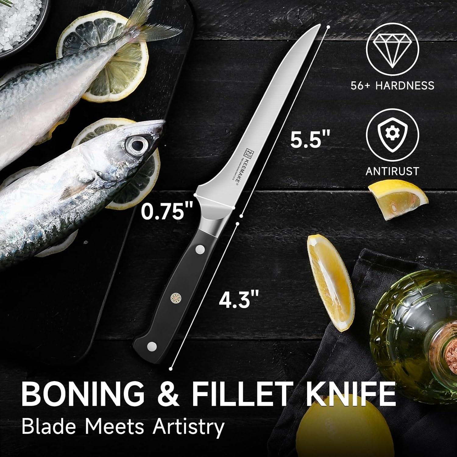 Cuchillo Deshuesar KEEMAKE 13.97 cm Acero Inoxidable Profesional