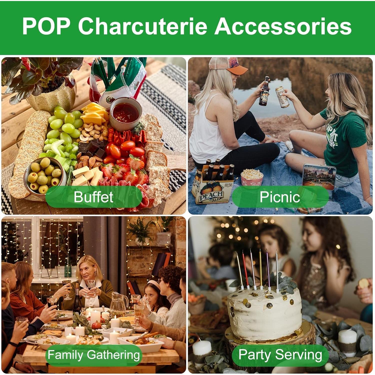 Juego de 10 Espátulas para Queso ProudMoore - Acero Inoxidable