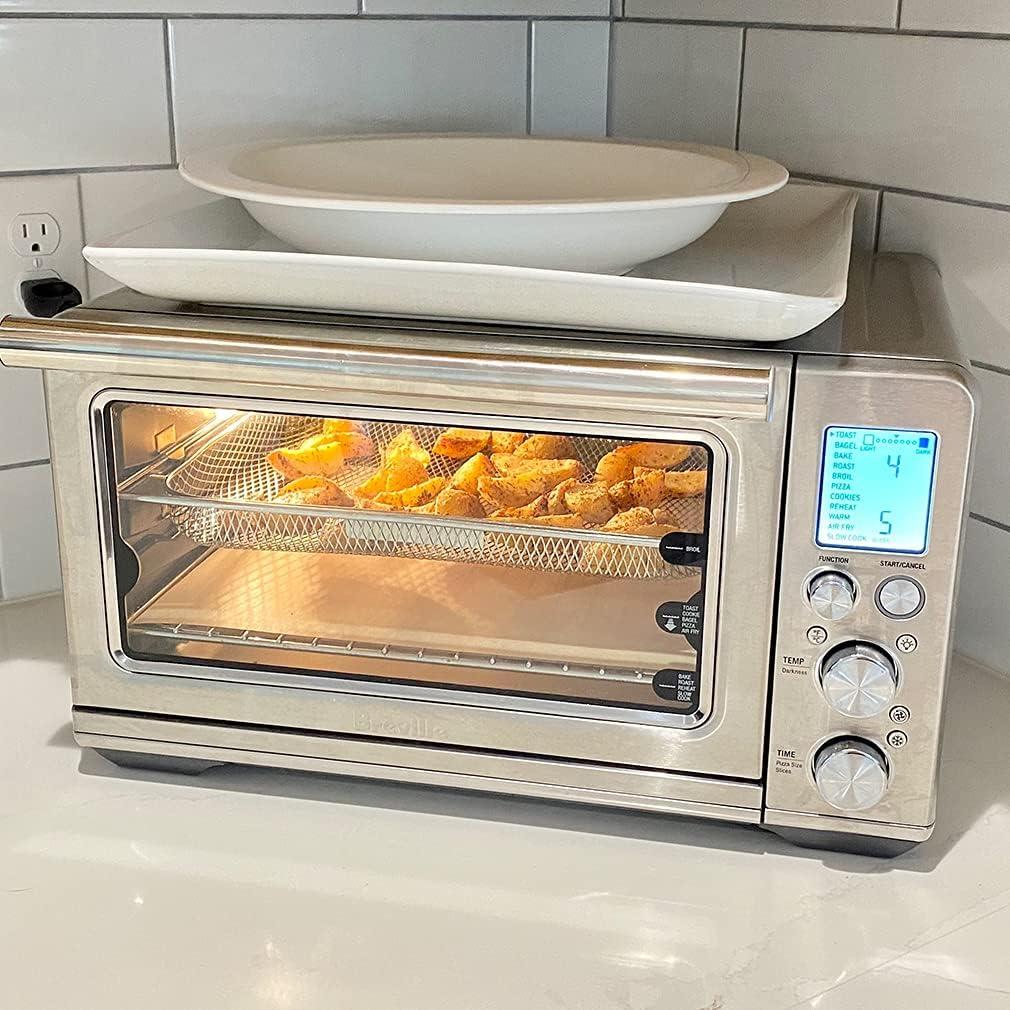 Forro de rejilla de horno Evelots - Juego de 2 - Extra grande - Fibra de vidrio antiadherente - 260°C