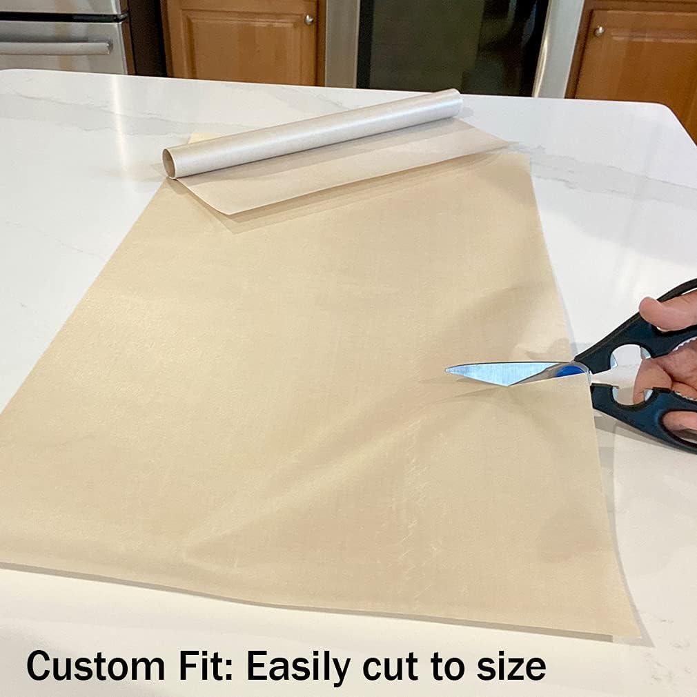 Forro de rejilla de horno Evelots - Juego de 2 - Extra grande - Fibra de vidrio antiadherente - 260°C