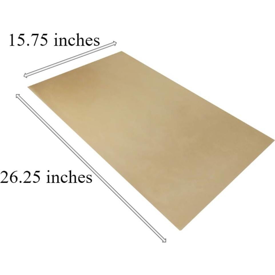 Forro de rejilla de horno Evelots - Juego de 2 - Extra grande - Fibra de vidrio antiadherente - 260°C