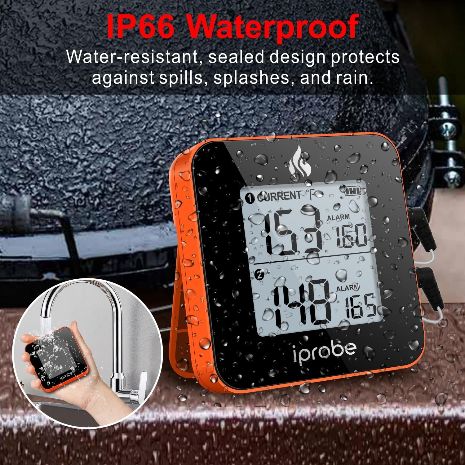 Termómetro Digital Inalámbrico Babik IP-61 con 2 Sondas y Bluetooth