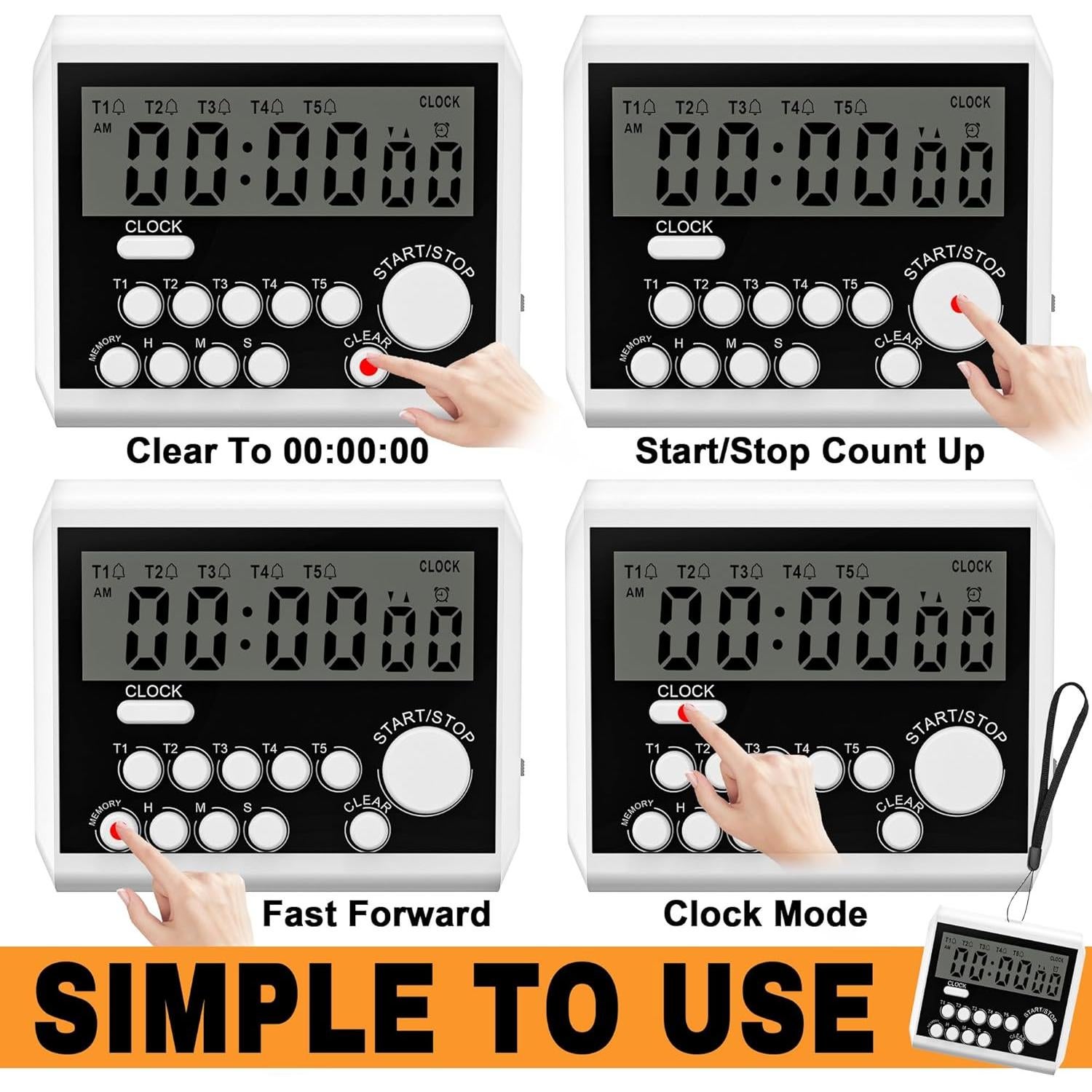 Temporizador Digital 5 Canales REXS YS355 con Pantalla LCD