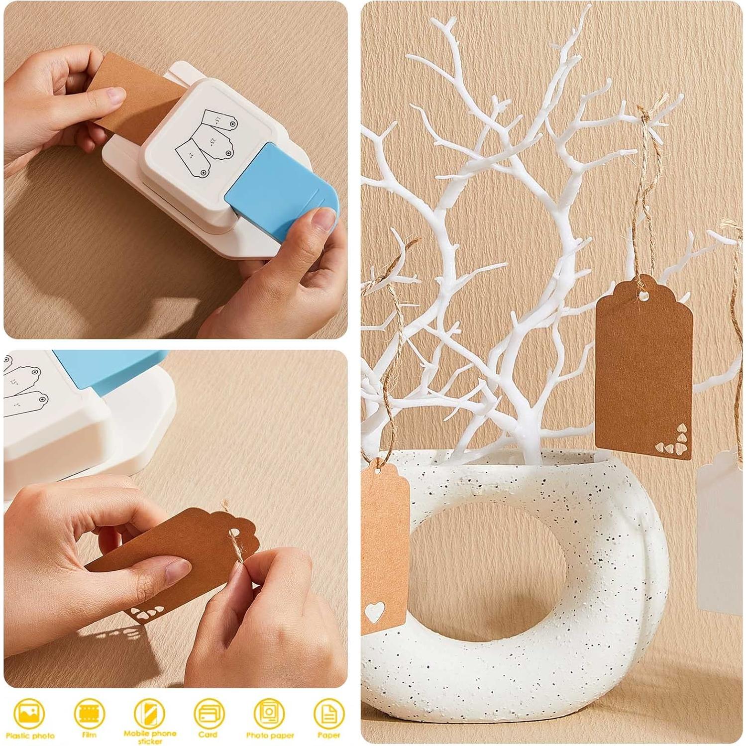 Troqueladora de Etiquetas Manualidades Lewtemi 3 en 1 3.81/5.08/6.35 cm