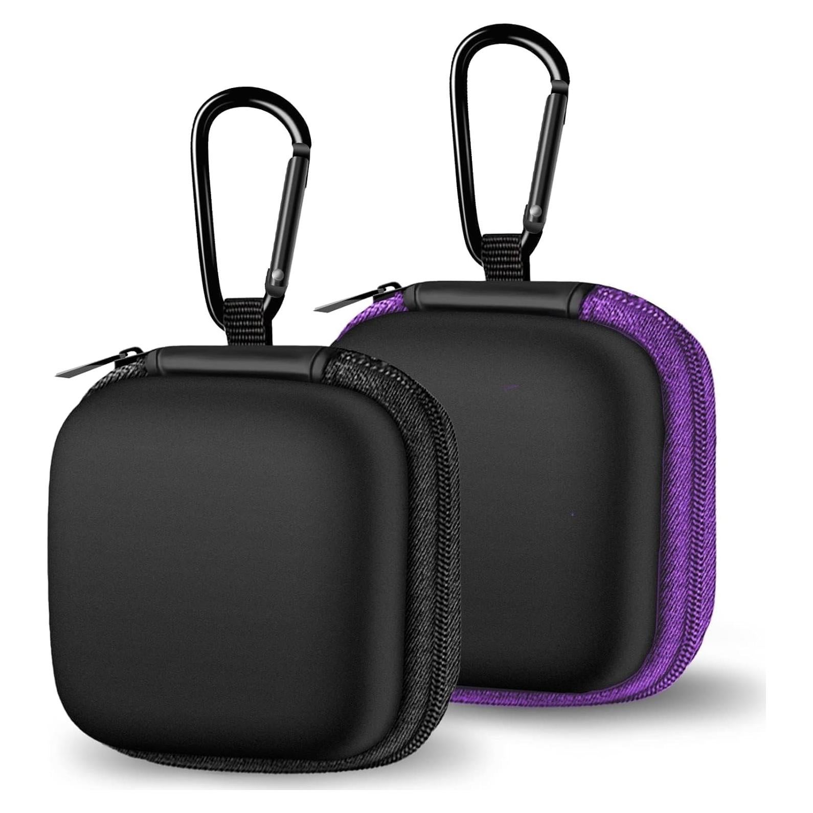 Funda de Almacenamiento para Auriculares Linsaner - 2 Unidades, Negro y Púrpura