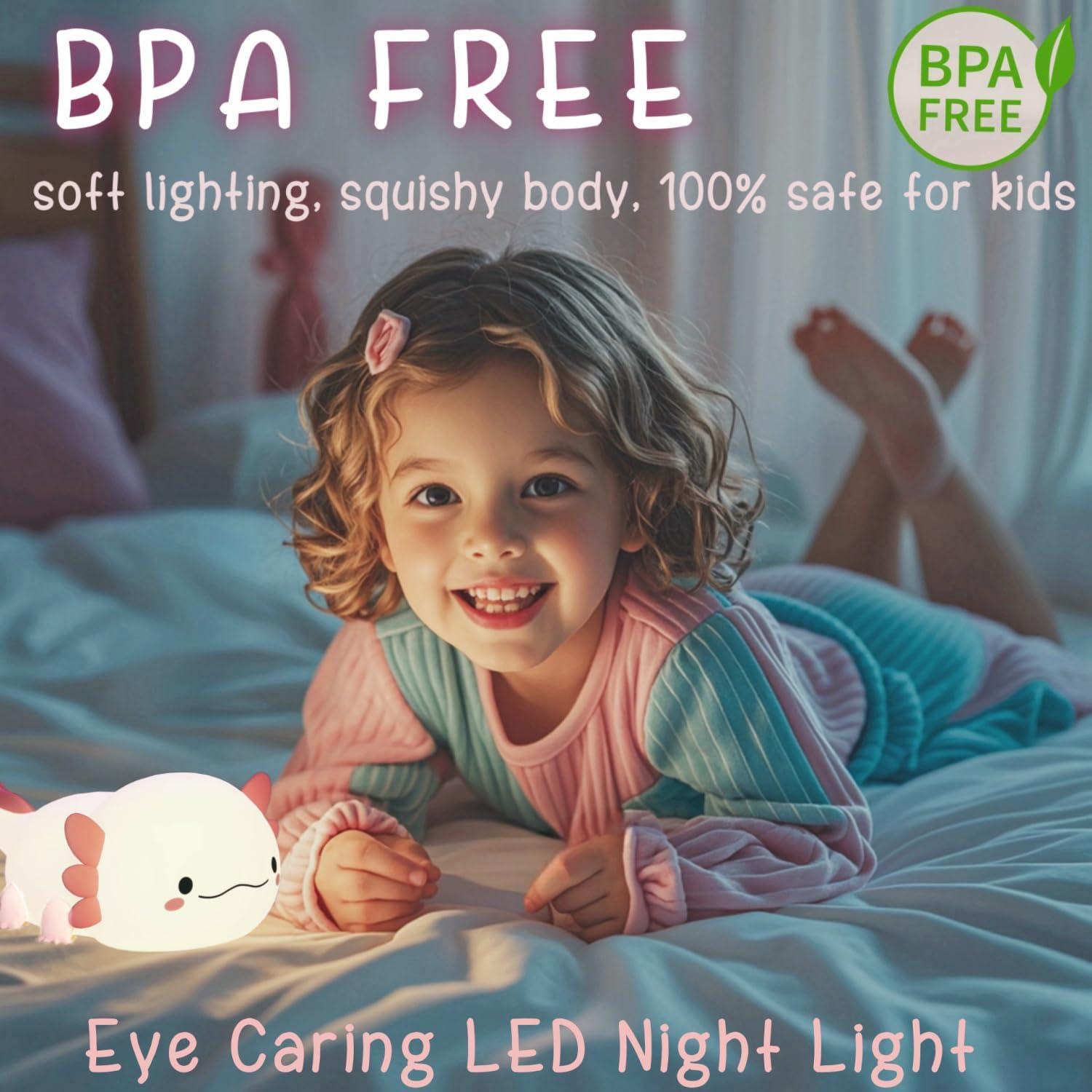 Lámpara de Noche Axolote YR YRHH-PET Rosa Regulable LED