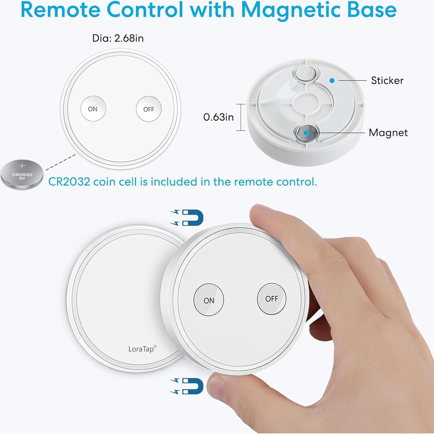 Enchufe Inalámbrico LoraTap con Control Remoto - 30.48m