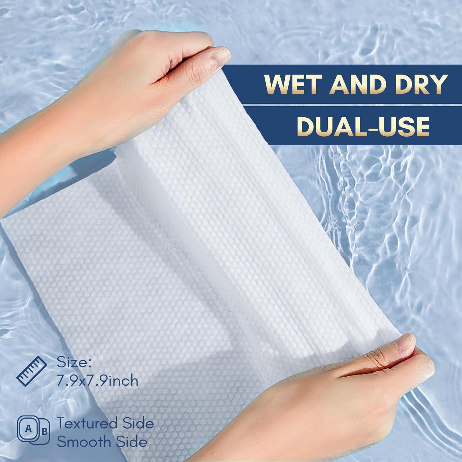 Toalla Facial Desechable PoeticEHome - Algodón Ultra Suave 100 Unidades