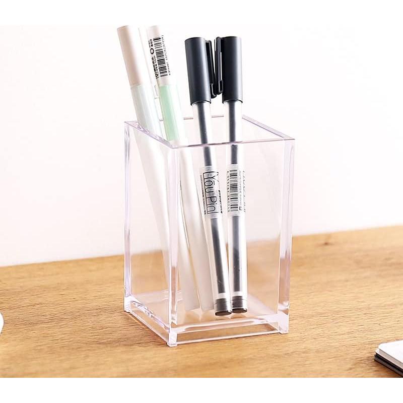 Soporte Acrílico Transparente Newkita para Lápices y Brochas - 2 Piezas